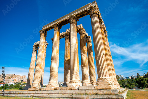 Canvas-taulu Zeus temple ruins in Athens