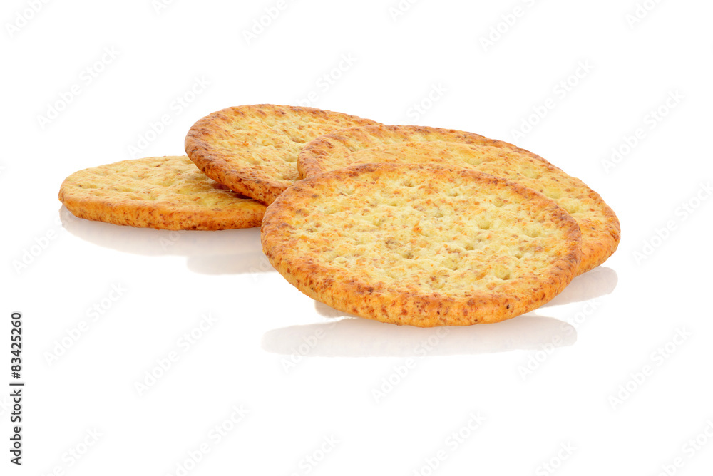 closeup whole wheat crackers closeup whole wheat crackers