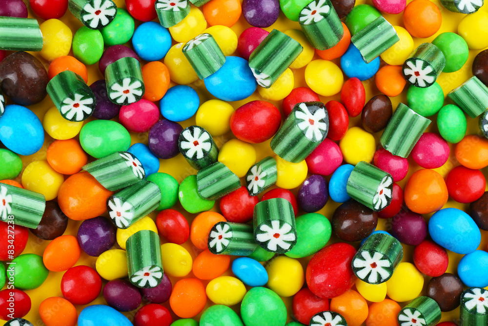Colorful candies close-up Colorful candies close-up