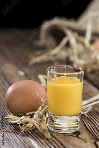 Fresh made Egg Liqueur