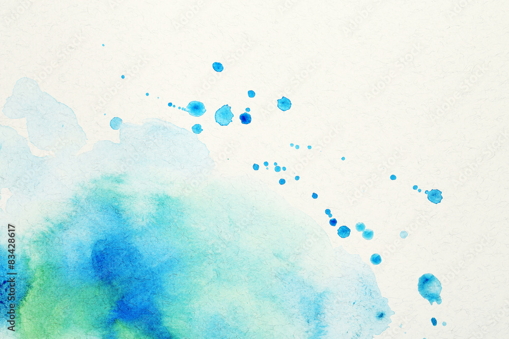 Watercolor texture on paper close-up Watercolor texture on paper close-up