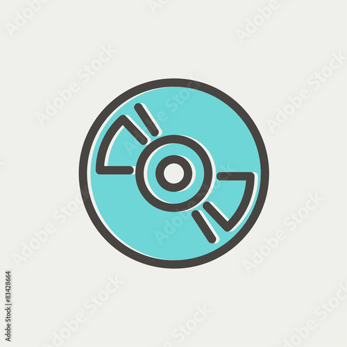 Reel tape deck player recorder thin line icon