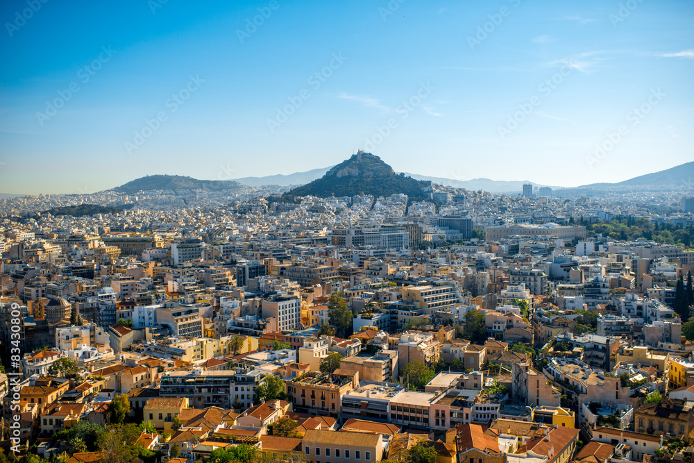 Athens cityscape view