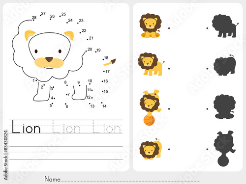 Connect dots - Worksheet for education