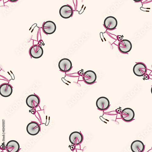 bicycle cartoon design , cartoon seamless pattern background