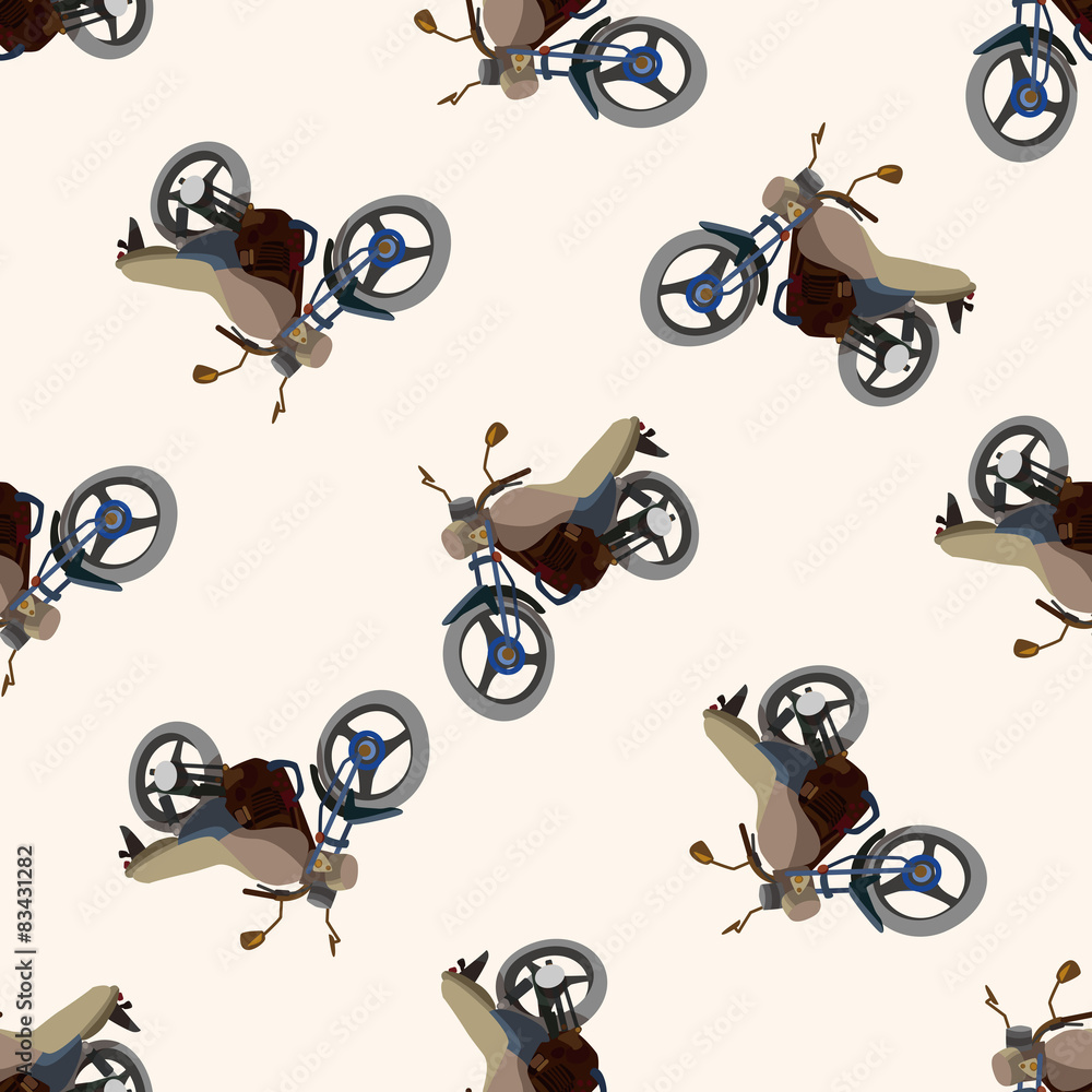 transportation motor, , cartoon seamless pattern background