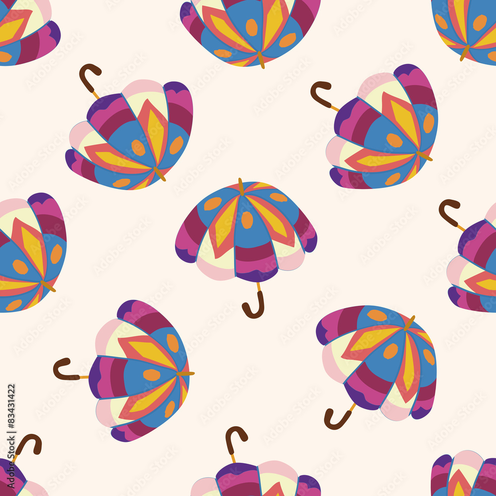Umbrella theme,emets , cartoon seamless pattern background