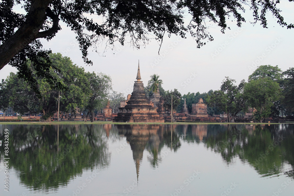 The Pagoda on Sukhothai Historical Park , Thailand The Pagoda on Sukhothai Historical Park , Thailand