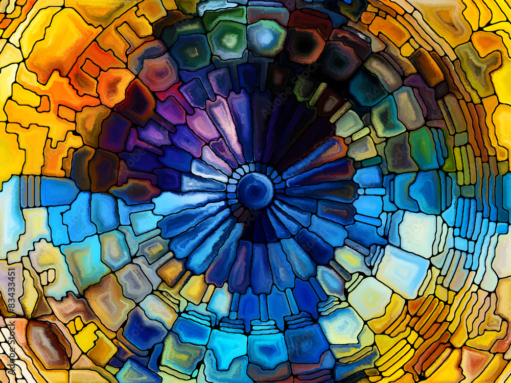 Fototapeta Elements of Stained Glass