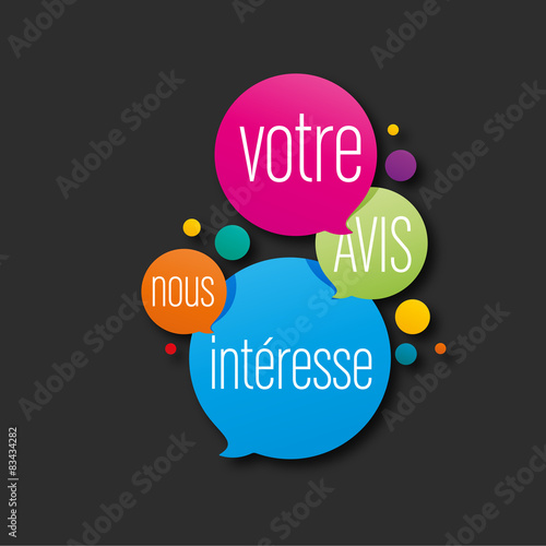 votre avis,bulle de dialogue
