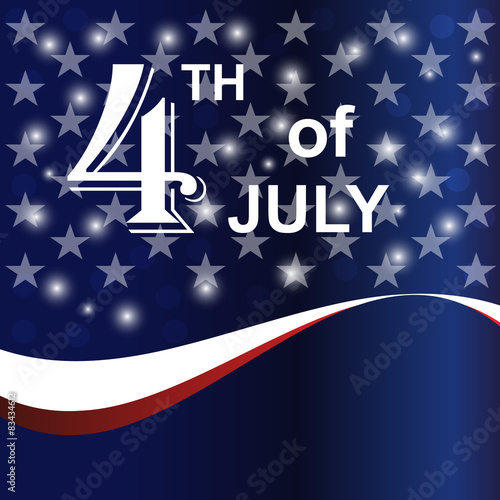 USA 4th july balloons background.