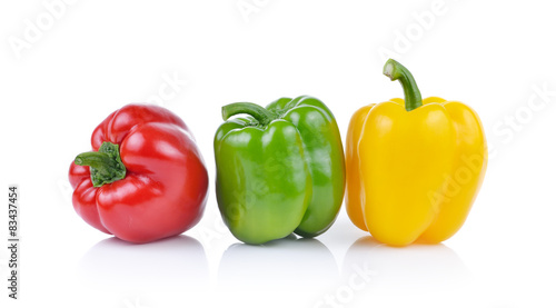 Bell pepper  isolated on white background