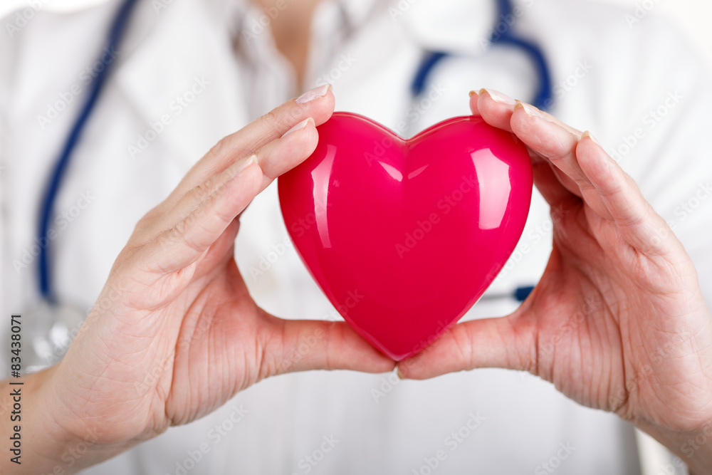 Heart in doctor's hands
