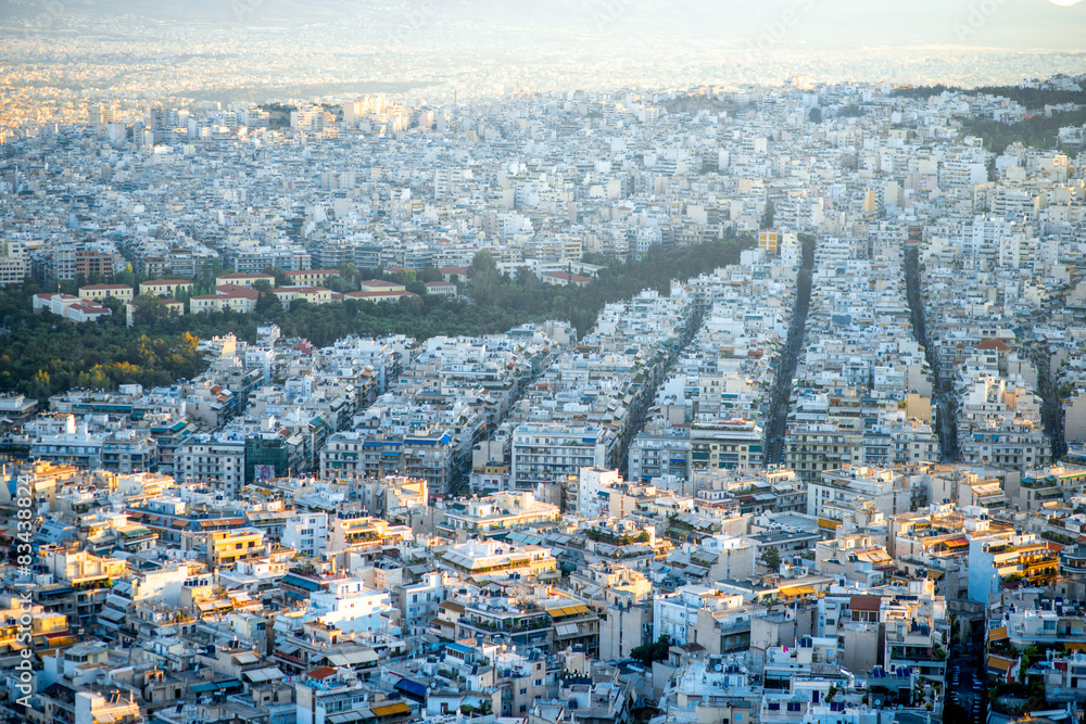 Athens cityscape view