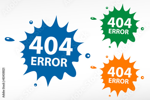 404 error. Page not found on color blob