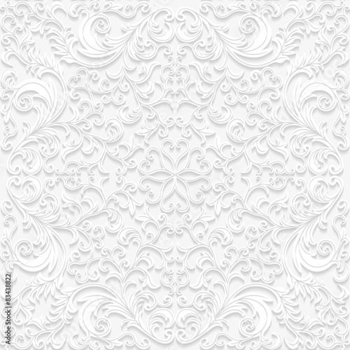 Seamless floral pattern in traditional style