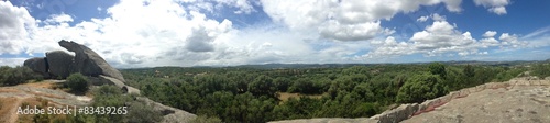 panoramic view in gallura  sardinia  italy