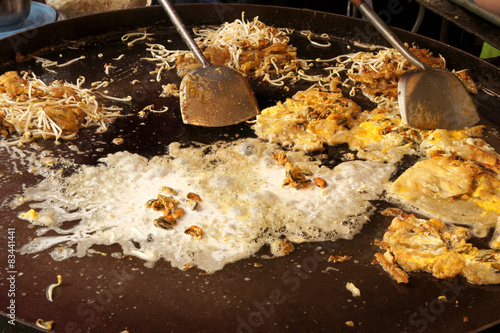 Fried clams, Thai food.
