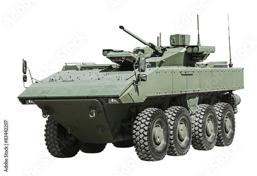 Obraz na plátne armored personnel carrier on a unified platform battle isolated