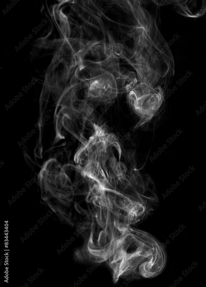 Smoke on Black background Smoke on Black background