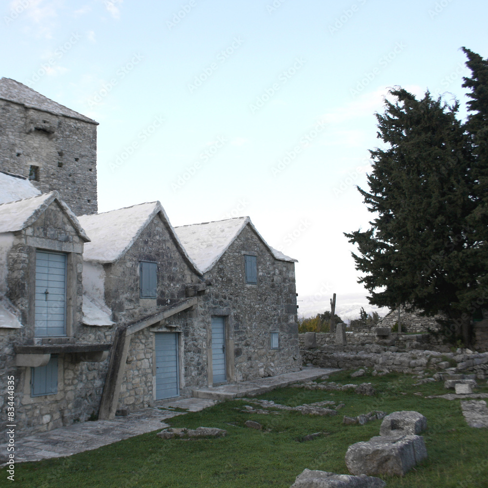 Old architecture in Selca, Brac Island.