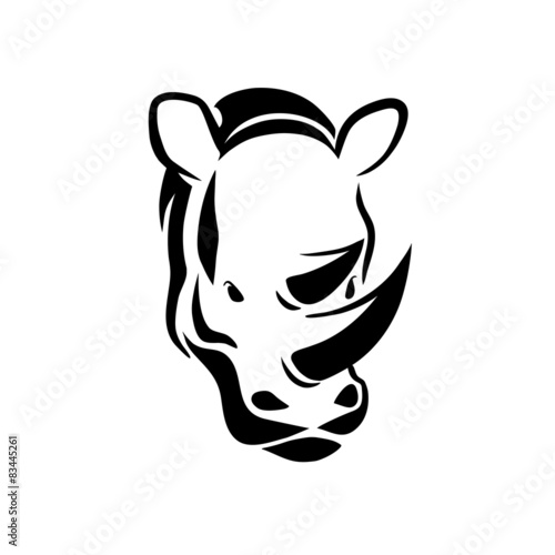 Rhinoceros head tattoo