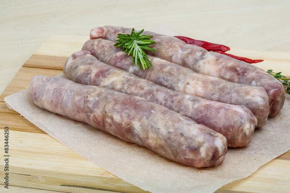 Handmade sausages for grill Handmade sausages for grill