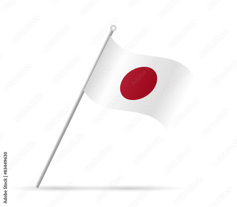 Japan Flag Illustration Japan Flag Illustration