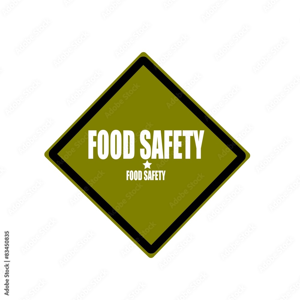 Food safety white stamp text on green background Food safety white stamp text on green background