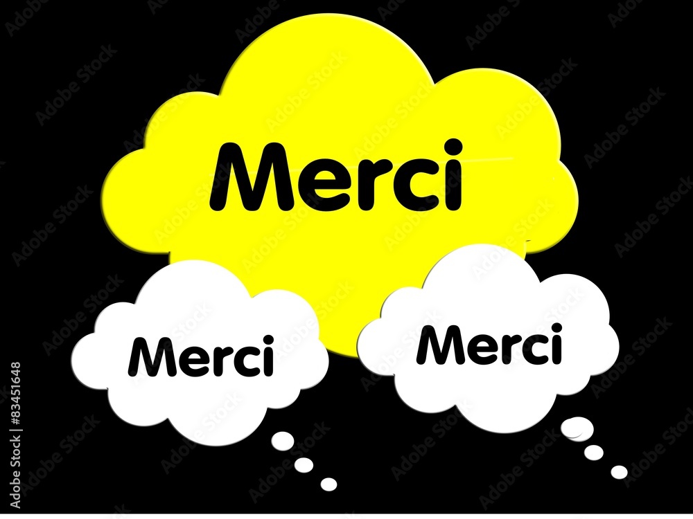 merci avec sppech bubbles merci avec sppech bubbles