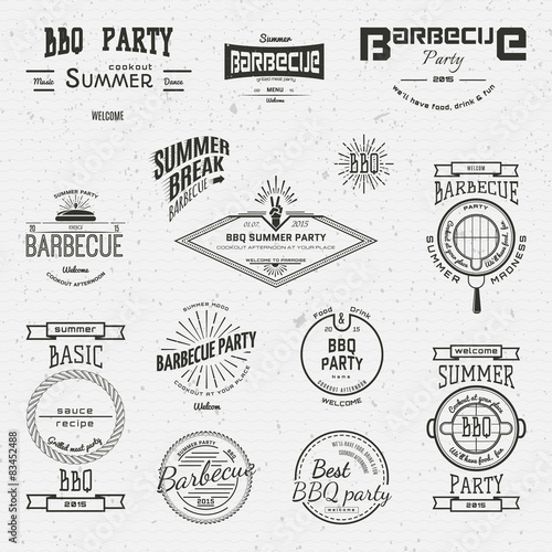 BBQ badges logos and labels for any use