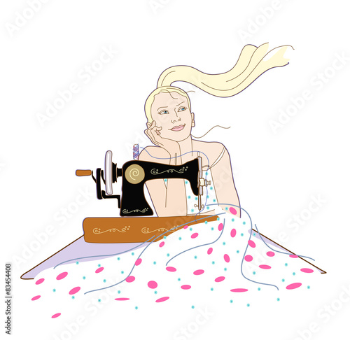 funny dreamy seamstress