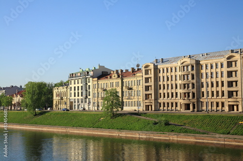 Building on the River Neris bank
