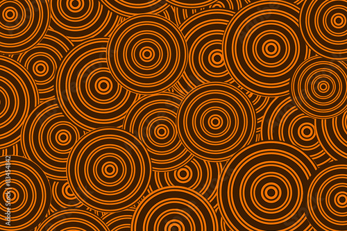 background with a large orange-brown circles