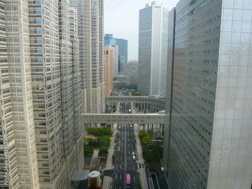 road through the building perspective shinjuku