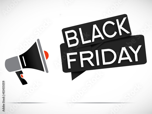 megaphone : black friday (noir/gris)