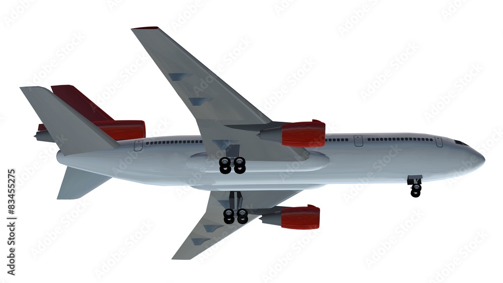 Passenger airplane isolated on white background Passenger airplane isolated on white background