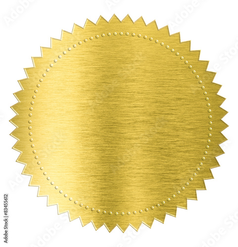gold metal foil sticker sea...