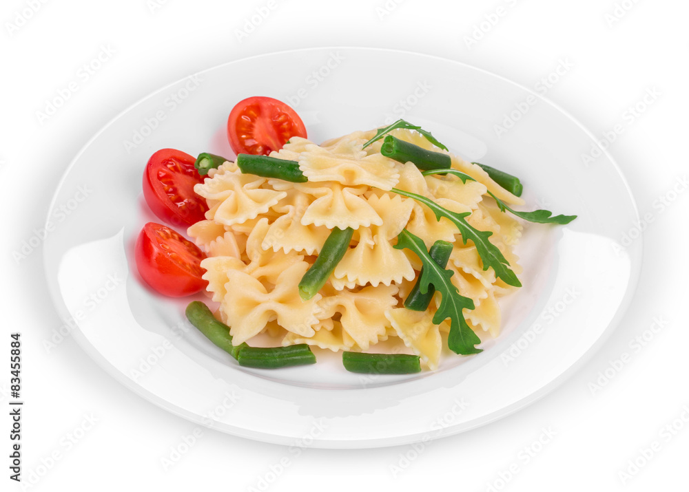 Tagliatelli pasta with tomatoes 