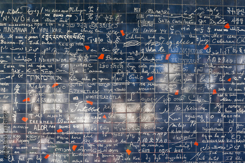 Wall of love in Paris