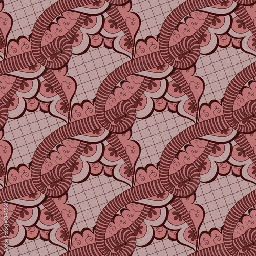 Abstract seamless doodle pattern