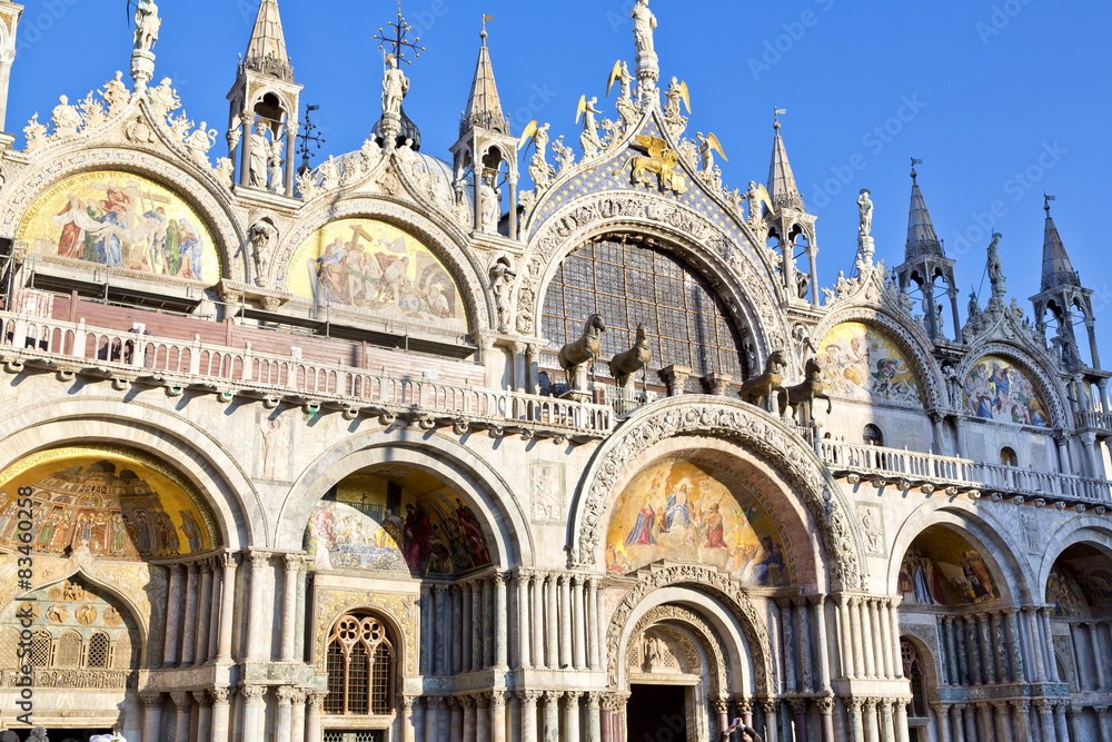 The Patriarchal Cathedral Basilica of Saint Mark at the Piazza S