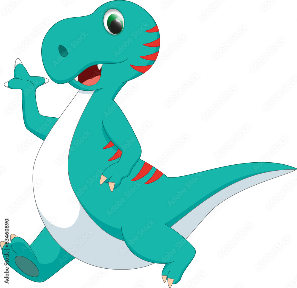 Obraz premium cute dinosaur cartoon