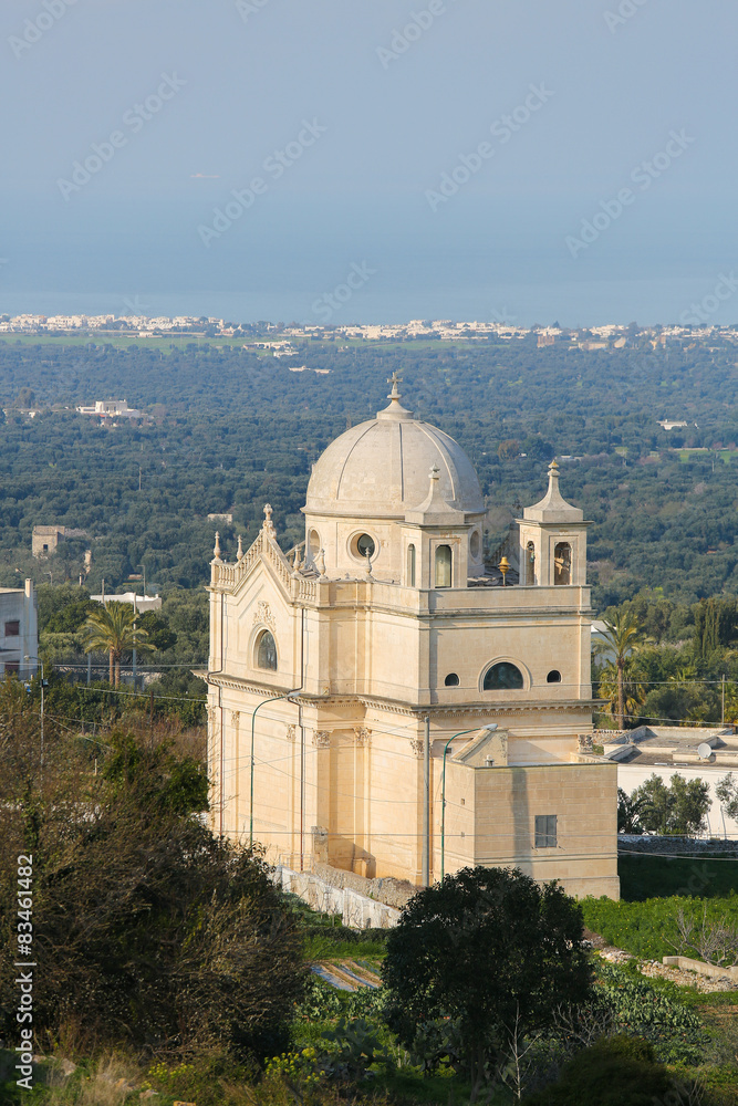Old Church near the center of Ostuni, Puglia, south Italy