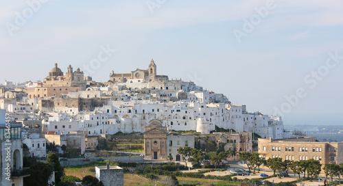 Bild auf Leinwand View on the center of Ostuni, Puglia, Italy