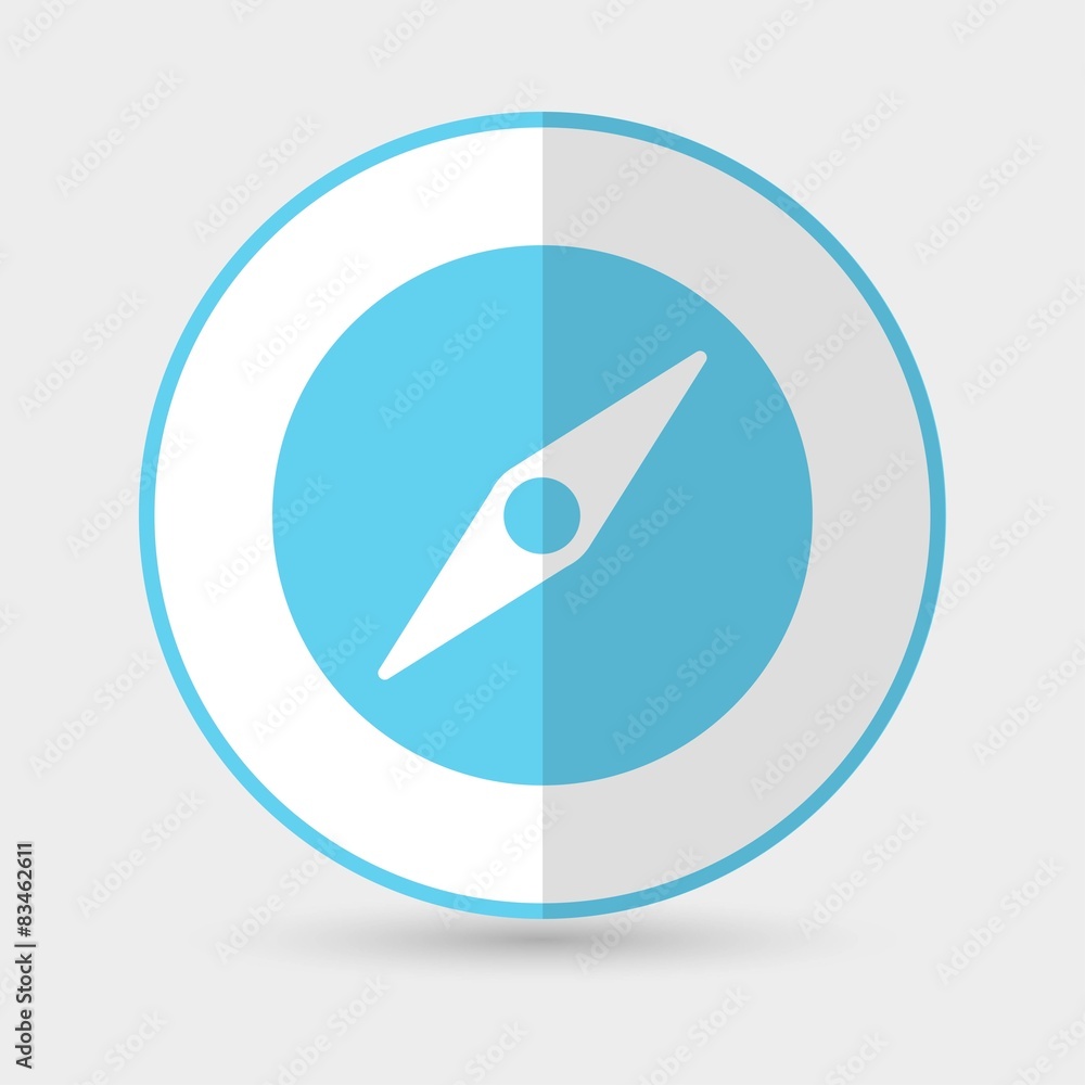 Compass Icon on a white background Compass Icon on a white background
