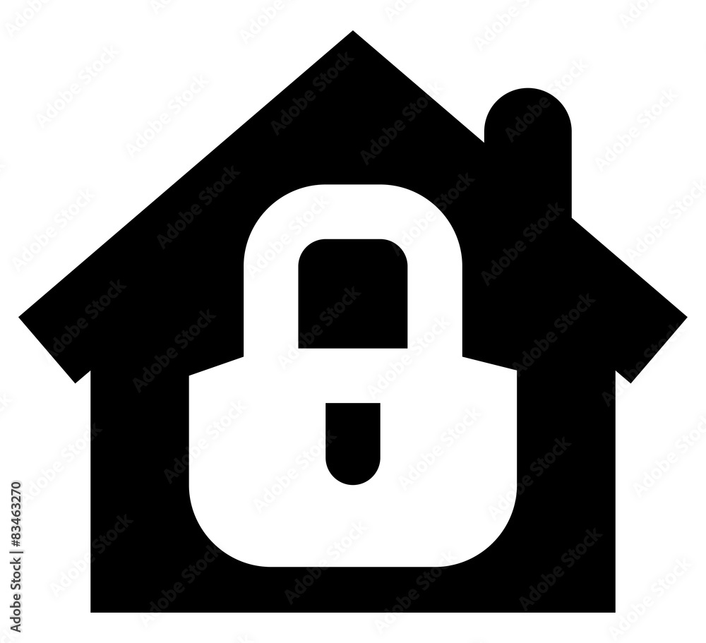 Home security icon Home security icon