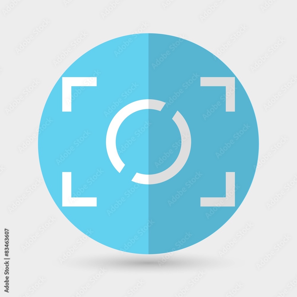 Camera icon on a white background Camera icon on a white background