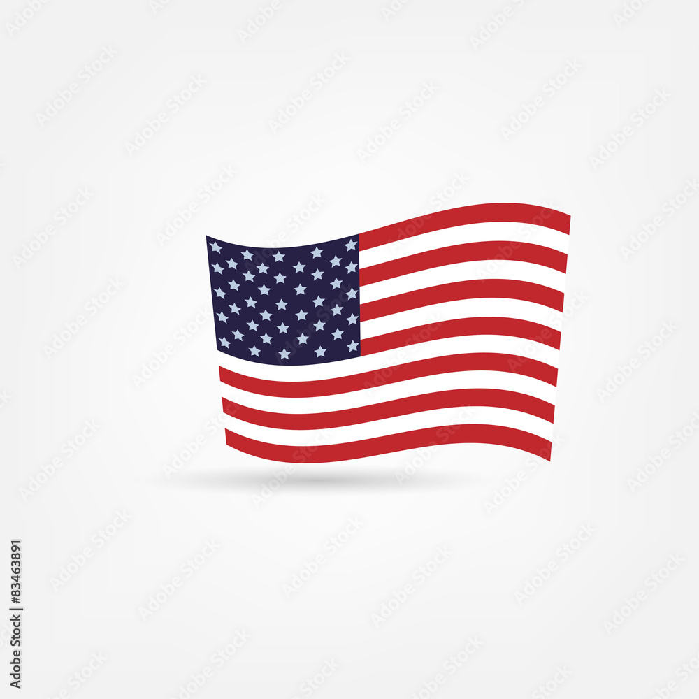 Fototapeta premium america flag icon