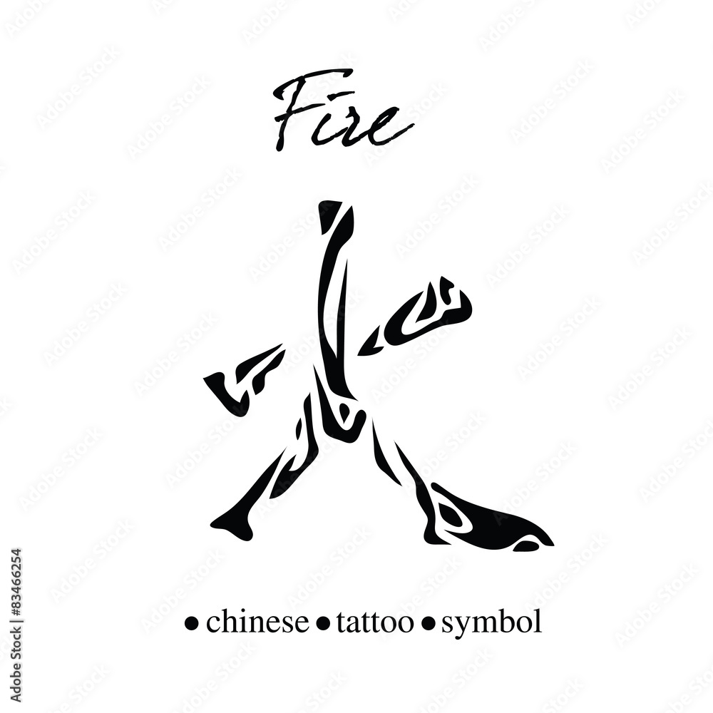 Chinese character calligraphy for fire
Chinese character calligraphy for fire